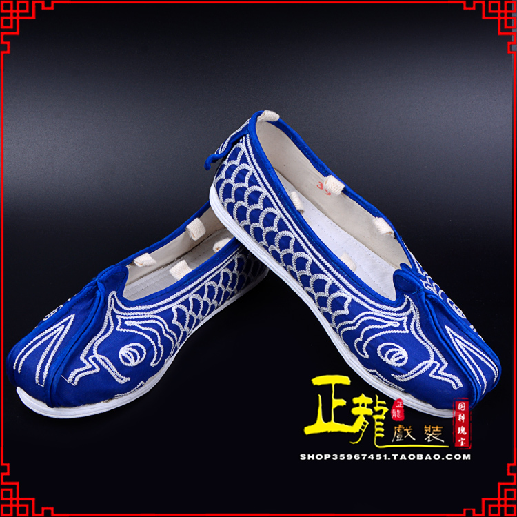 天峻戏鞋舞台演出鞋水路英雄三义斋布底鱼鳞洒